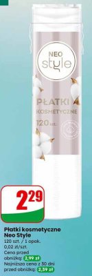 Płatki kosmetyczne Auchan promocja w Dino