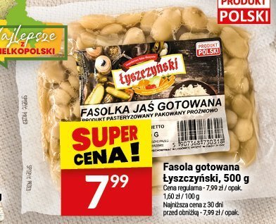 Fasola gotowana Łyszczyński, 500 g promocja w Twój Market