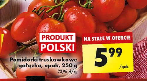 Pomidory truskawkowe gałązka promocja