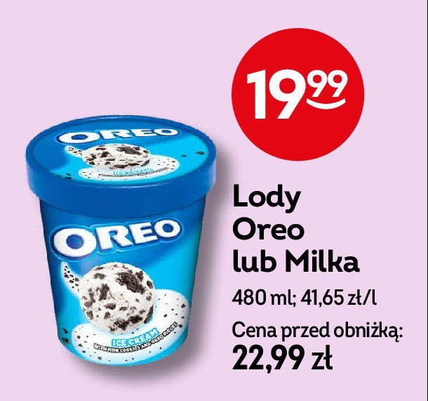 Lody cashew & caramel Milka promocja w Żabka