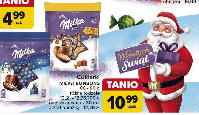 Cukierki mleczne bonbons Milka oreo promocja