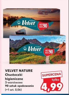 Chusteczki uniwersalne VELVET NATURE promocja w Kaufland