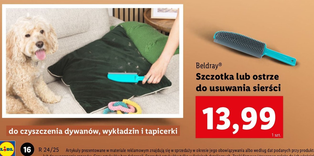 Szczotka do usuwania sierści Beldray promocja w Lidl