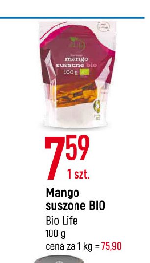 Mango suszone bio Bio life promocja