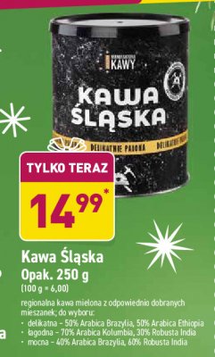 Kawa 艣l膮ska 艂agodna Siedlecka manufaktura kawy promocja
