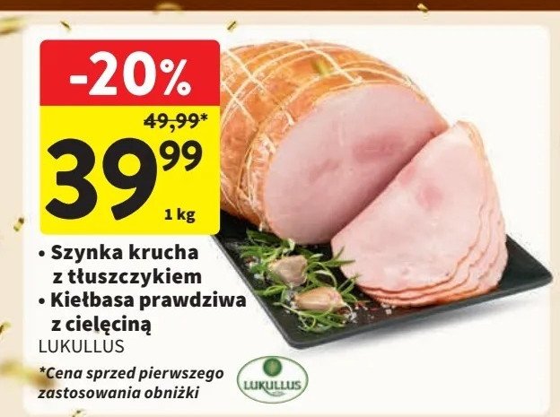 Kiełbasa prawdziwa z cielęcina Lukullus promocja