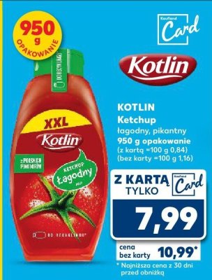 Ketchup łagodny lub pikantny promocja w Kaufland