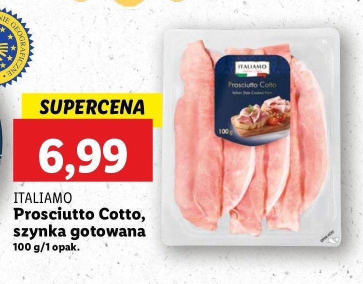 Szynka prosciutto cotto Italiamo promocja