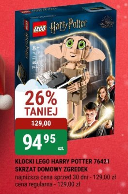 Klocki LEGO HARRY POTTER 76421 SKRZAT DOMOWY ZGREDEK promocja w bi1