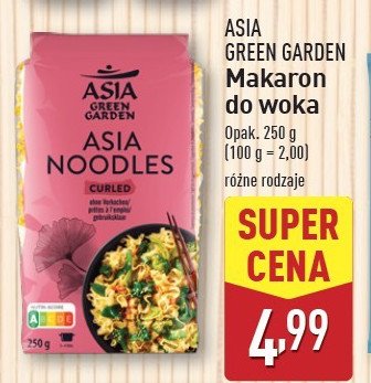 Kluski do woka Asia green garden promocja w Aldi