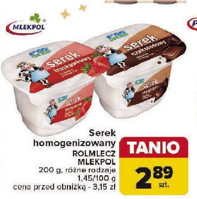 Serek truskawka Rolmlecz promocja