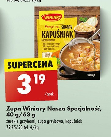 Sycący kapuśniak Winiary pomysł na ... promocja