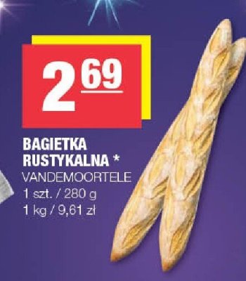 Bagietka rustykalna Vandemoortele promocja w SPAR