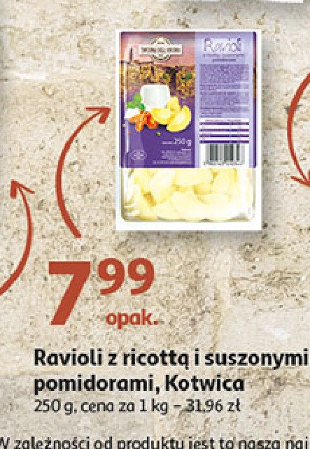 Ravioli z ricottą i suszonymi pomidorami Taverna dell' ancora promocja