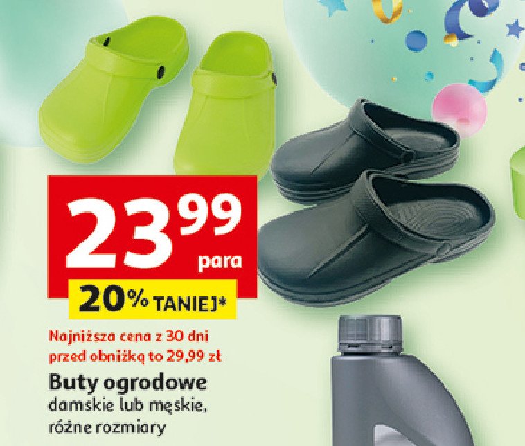Buty ogrodowe damskie promocja w Auchan