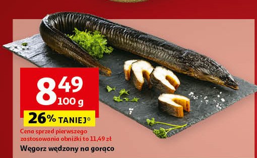 Węgorz wędzony promocja w Auchan