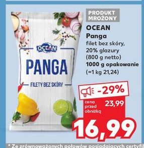 Panga filet bez skóry Ocean (ryby) promocja