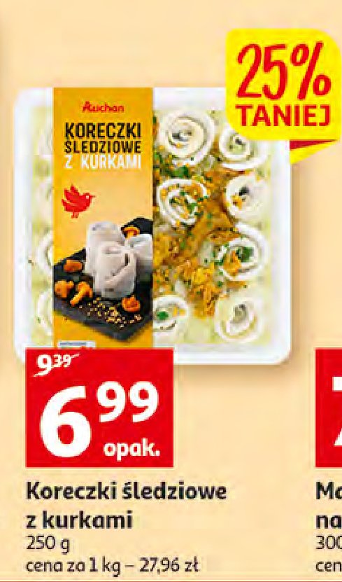 Koreczki śledziowe z kurkami Auchan różnorodne (logo czerwone) promocja