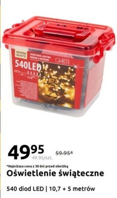 Oświetlenie świąteczne 540 diod LED promocja w Action