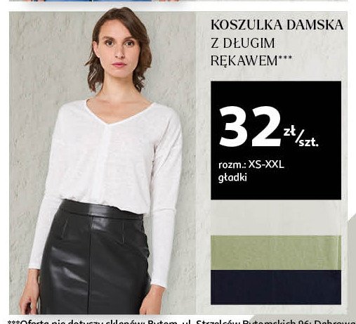 Koszula damska z długim rękawem xs-xxl promocja