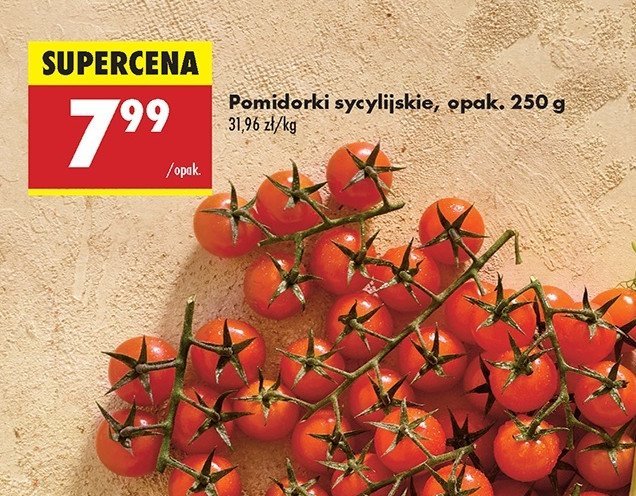 Pomidory sycylijskie promocja w Biedronka