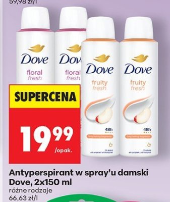 Antyperspirant w spray'u damski 2x150 ml promocja w Biedronka