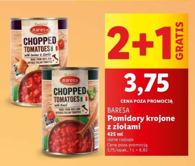 Pomiodry krojone z zio艂ami Baresa promocja