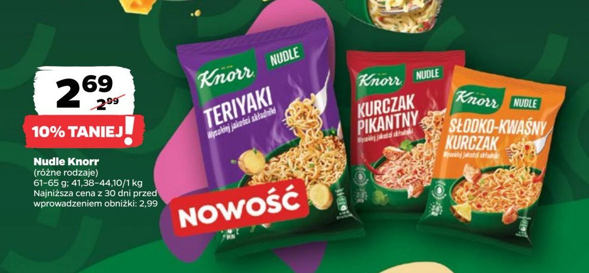 Teriyaki Knorr nudle promocja