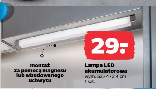 Lampa akumulatorowa led promocja w Netto