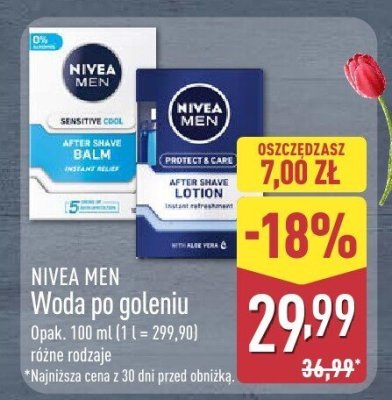 Woda po goleniu opak. 100 ml, różne rodzaje promocja w Aldi