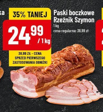 Paski boczkowe Rzeźnik szymon poleca promocja