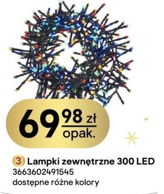 Lampki zewnętrzne 300 LED promocja w Castorama