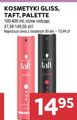 Kosmetyki Gliss, Taft, Palette promocja w Stokrotka