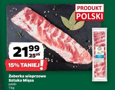 Żeberka wieprzowe, paski promocja w Netto