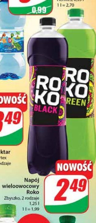 Napój black Roko just fruit promocja