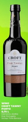 Wino Croft Tawny Porto 0,75 L promocja w Duży Ben