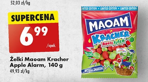 Gumy rozpuszczalne kracher apple alarm Haribo maoam promocja