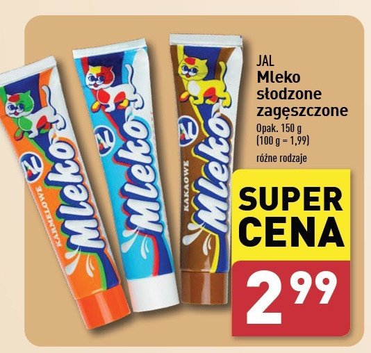 Mleko zagęszczone karmelowe Jal promocja