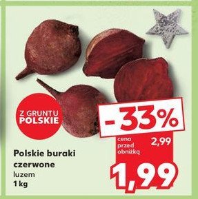 Buraki czerwone polska promocja w Kaufland