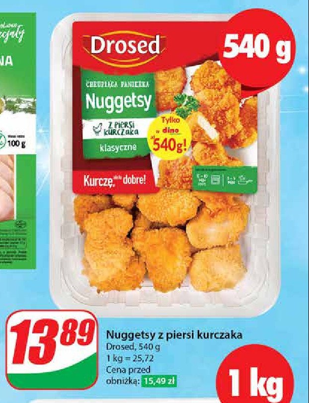 Nuggetsy z piersi kurczaka klasyczne Drosed promocja