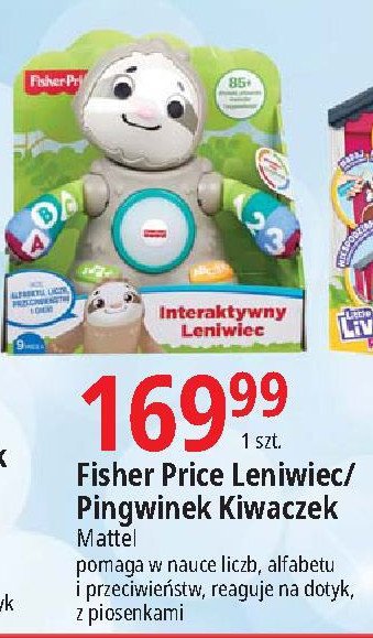 Leniwiec linkimals Fisher-price promocja