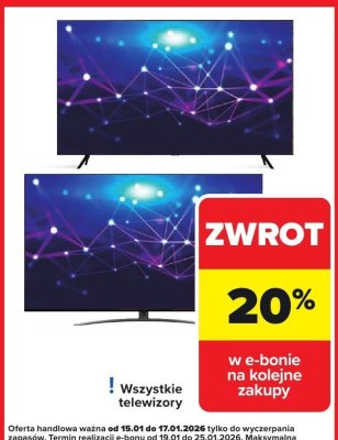 Telewizor wszystkie rodzaje promocja w Carrefour Market