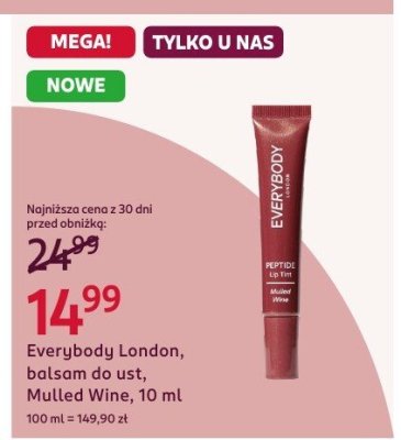 Balsam do ust Everybody London, Mulled Wine promocja w Rossmann