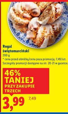 Rogal świętomarcińśki promocja w Lidl