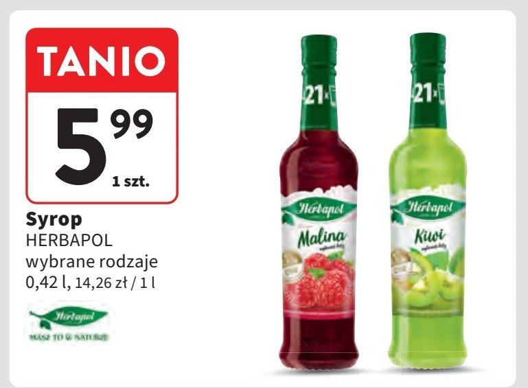 Syrop kiwi Herbapol promocja w Intermarche