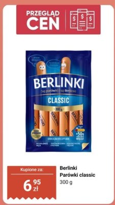 Parówki classic promocja w Biedronka
