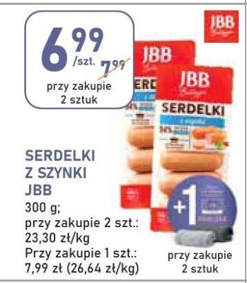 Serdelki z szynki JBB promocja w Stokrotka