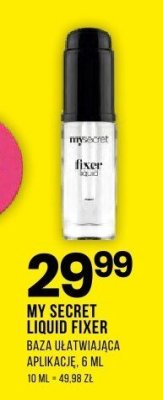 Baza utrwalająca My Secret Liquid Fixer 6 ml promocja w Drogerie Natura