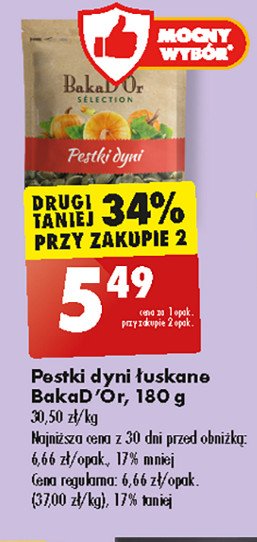 Pestki dyni łuskane Bakad'or promocja