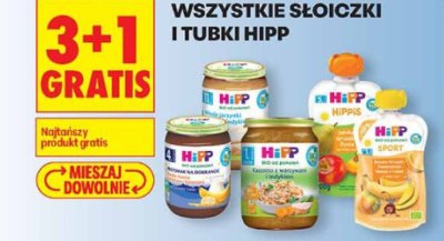 Słoiczki i tubki wszystkie rodzaje 3+1 GRATIS promocja w Biedronka